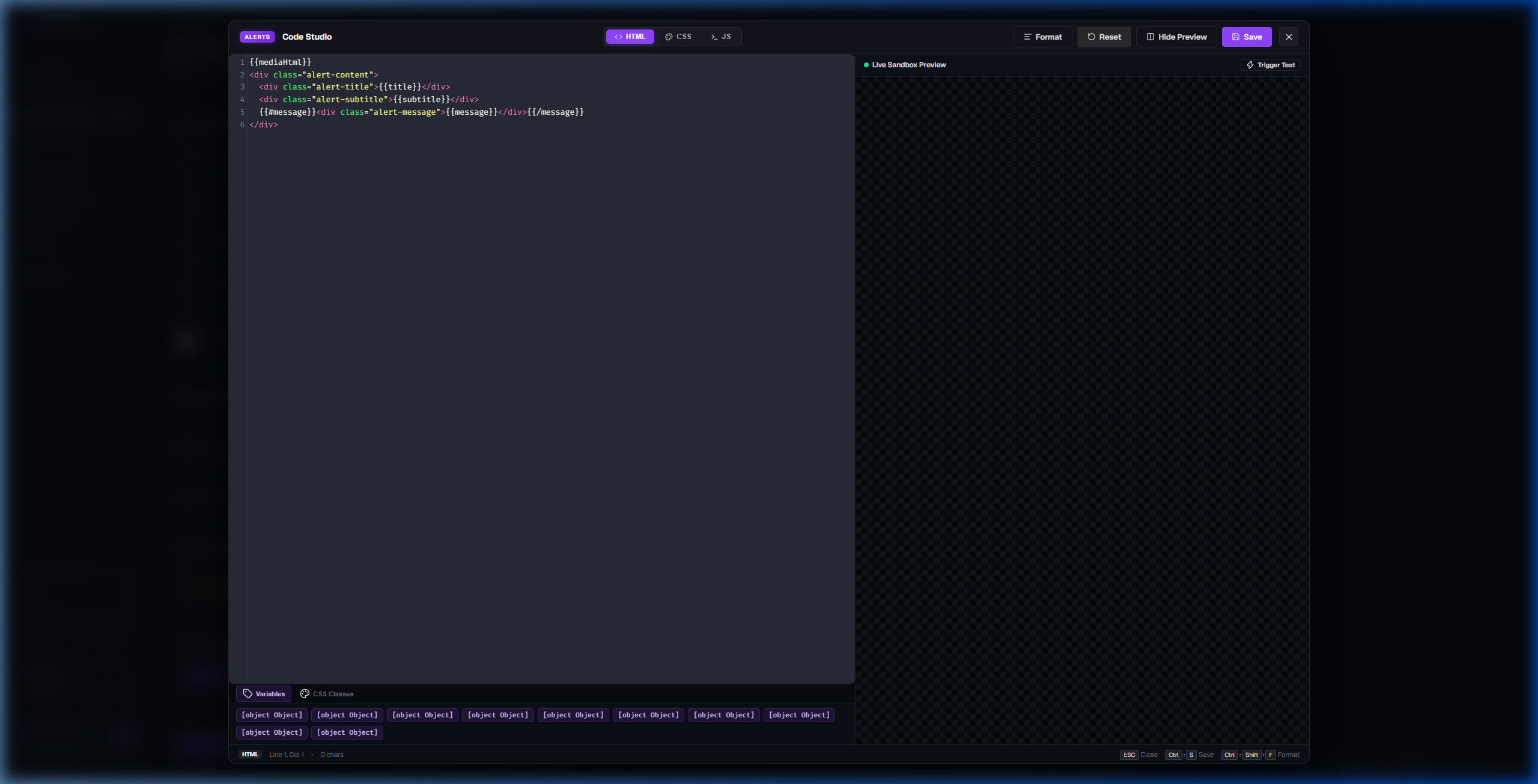 Fullscreen Code Studio & Live Sandbox